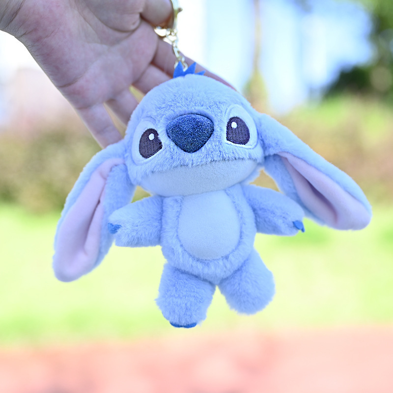 Plush Keychain With Cheap Price Wholesale Stitch Plush Toys Action Figure Cartoon Stitched Bag Pendant Key Chains