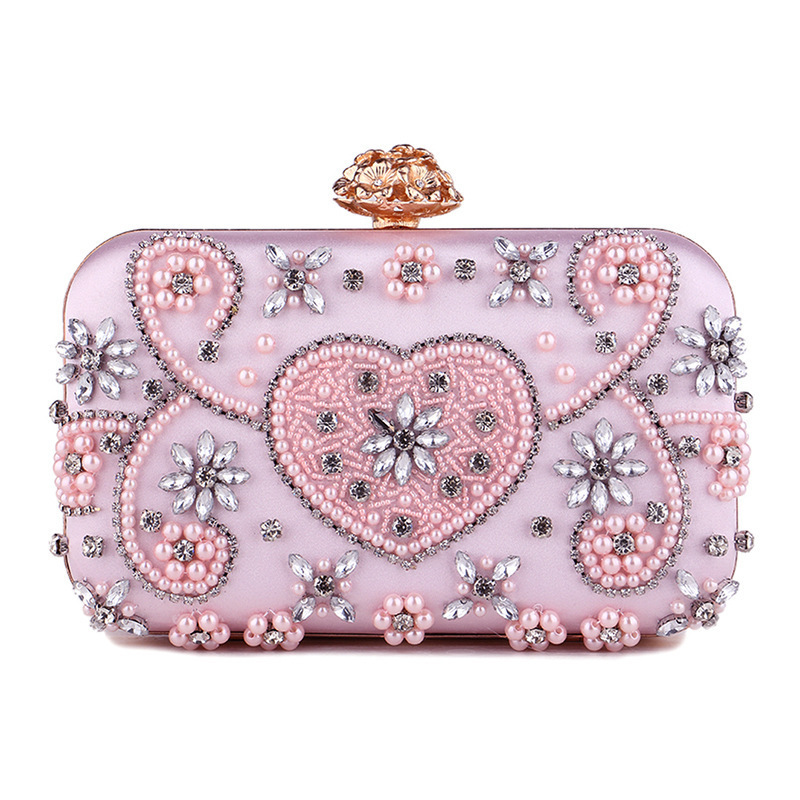 New best selling rhinestone embroidered diamond clutch bag wallet handbag evening bag women