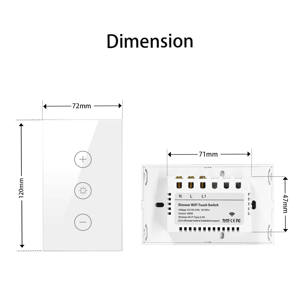 Tuya USA WiFi Alexa Google Home Dimmable 110V -220V Switch Smart Life Mobile Remote Control Adjustable LED Dimmer Bulb Special S