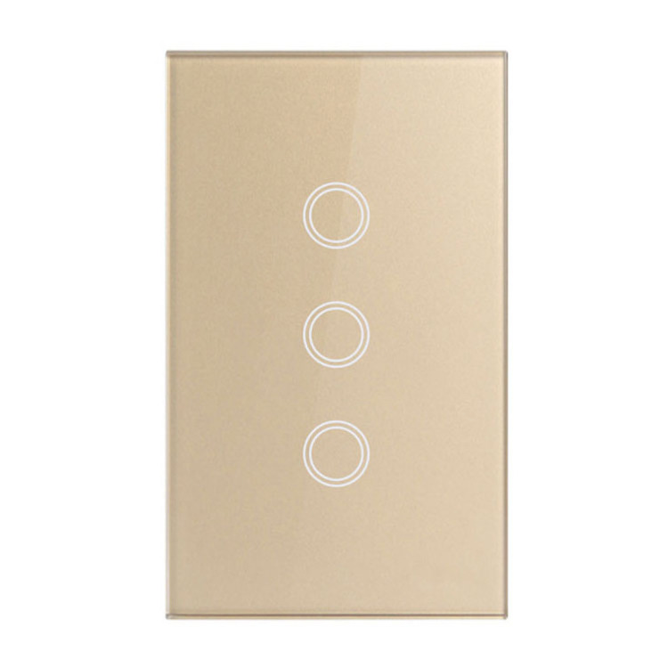 Smart Life WiFi Wall Touch Switch 3 Gang  Mobile Phone Dual Control Smart Home Light Switch