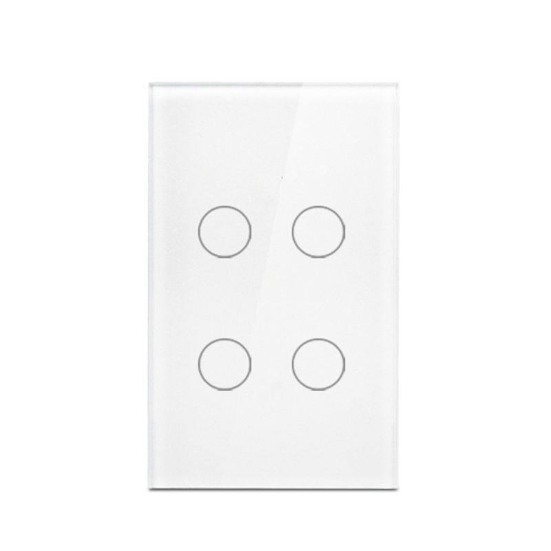 WiFi Smart Life  Ewelink Light Switches US Square Wall Touch Glass Panel Wireless Remote Control By Alexa Google Home