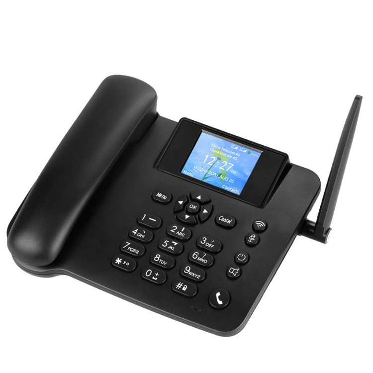 Wifi hotspot dual sim 4g lte volte android desktop phone with landline