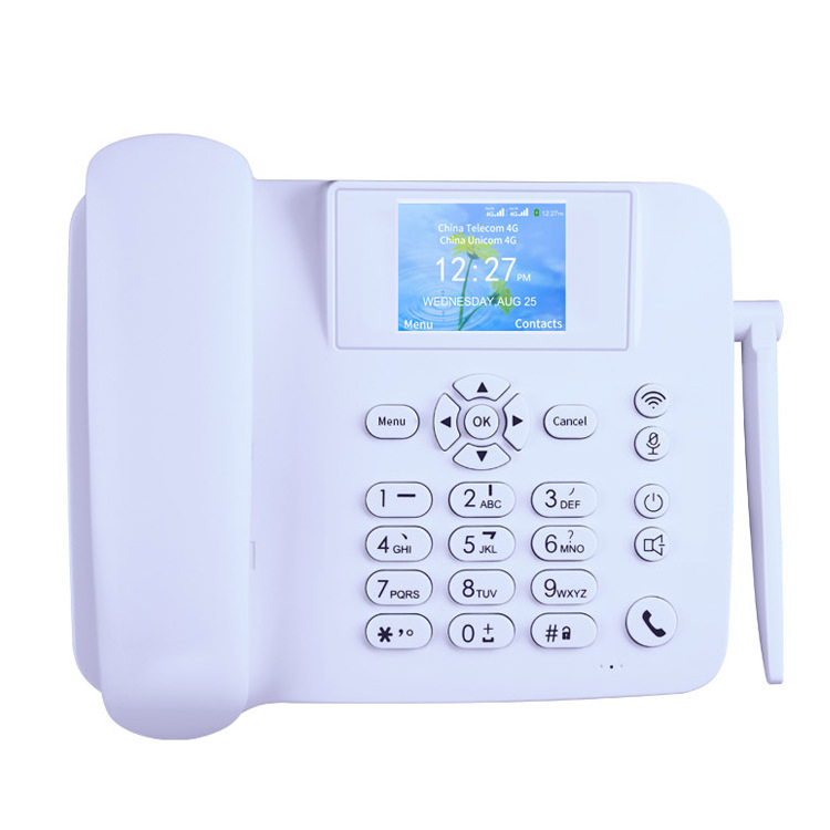 Wifi hotspot dual sim 4g lte volte android desktop phone with landline