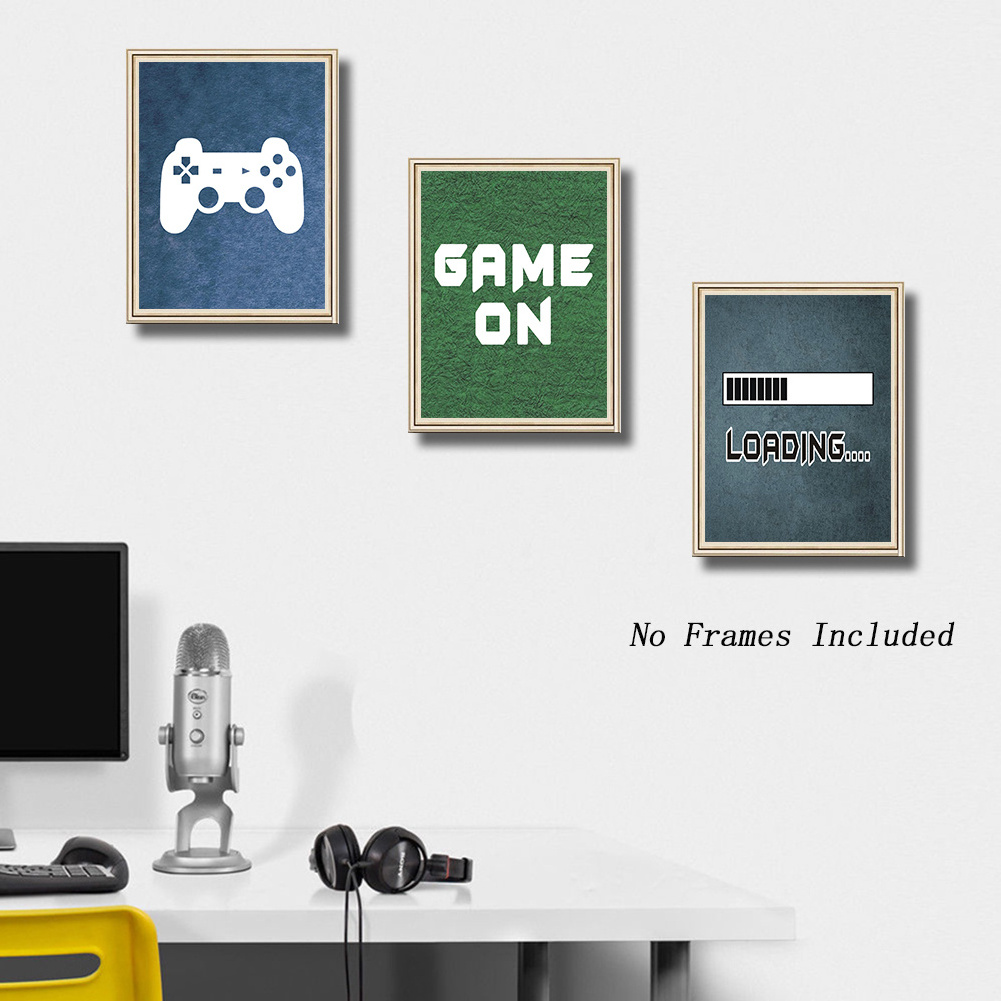 Popular Decorative Painting Funny Gaming Poster Canvas Gamer Wall Picture For Boys Or Gaming Lovers Room Decor