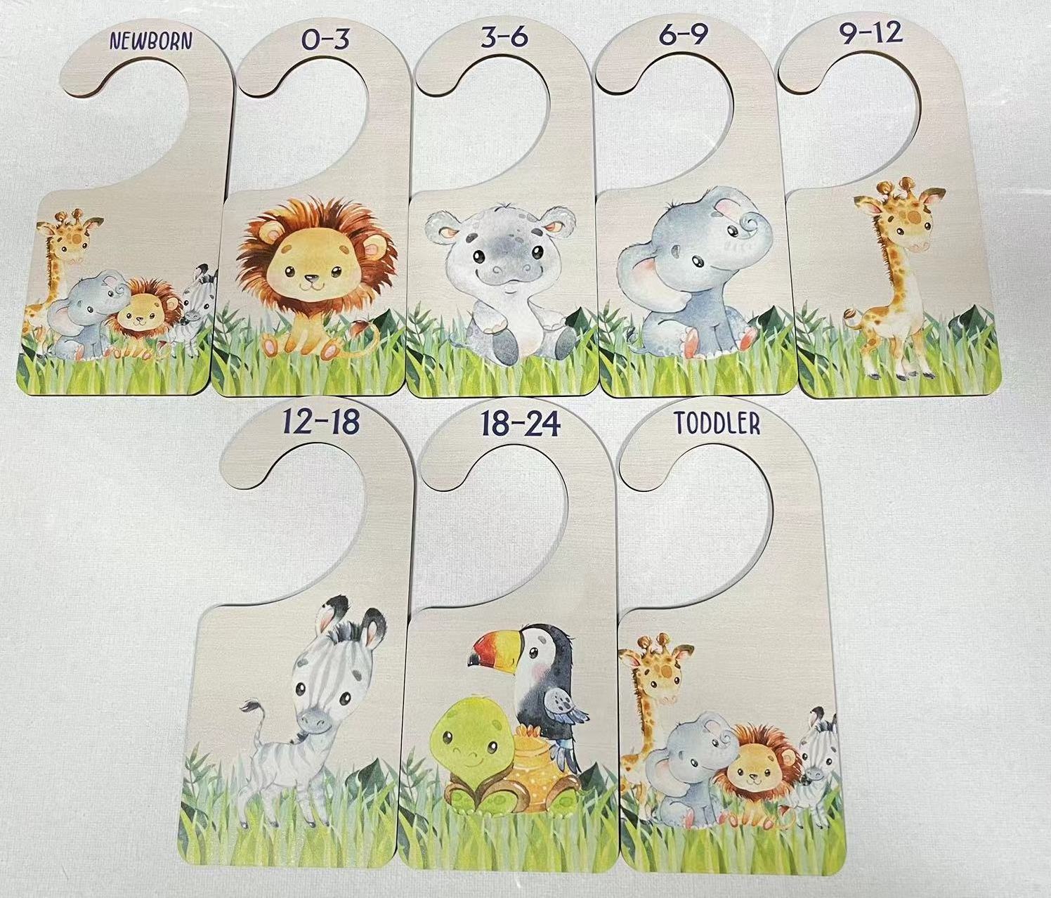 Baby clothes closet size dividers  baby wardrobe dividers  baby closet dividers