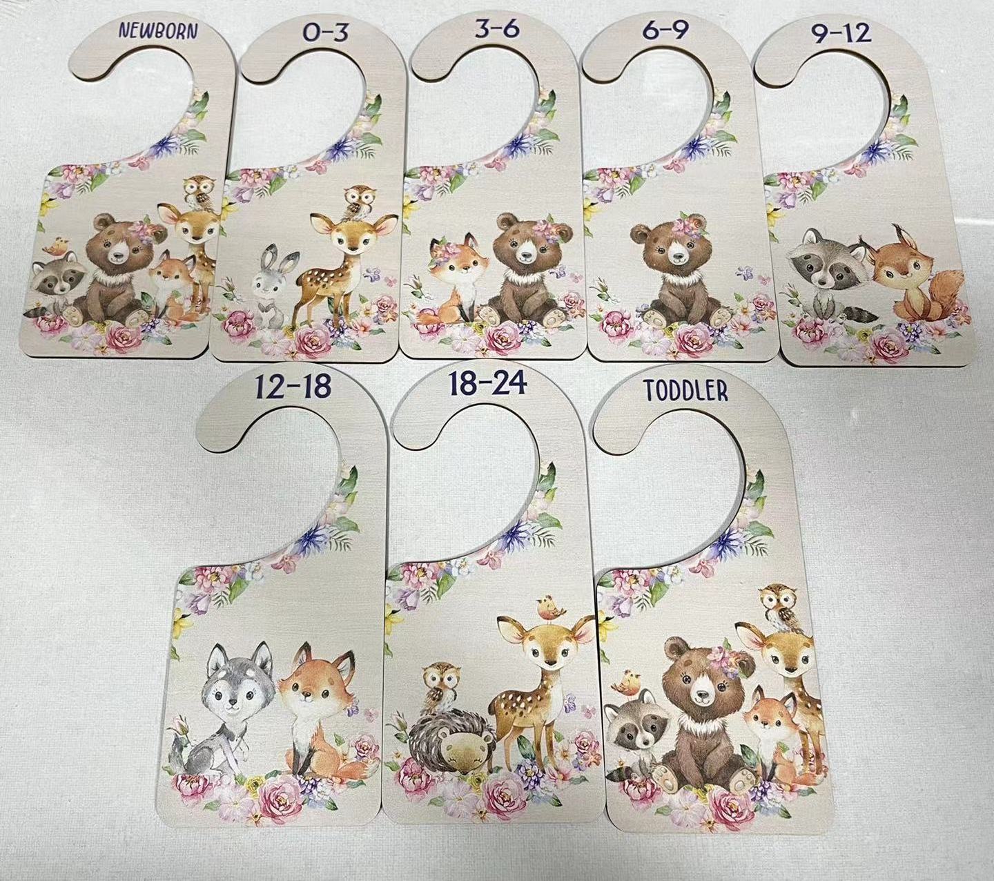 Baby clothes closet size dividers  baby wardrobe dividers  baby closet dividers