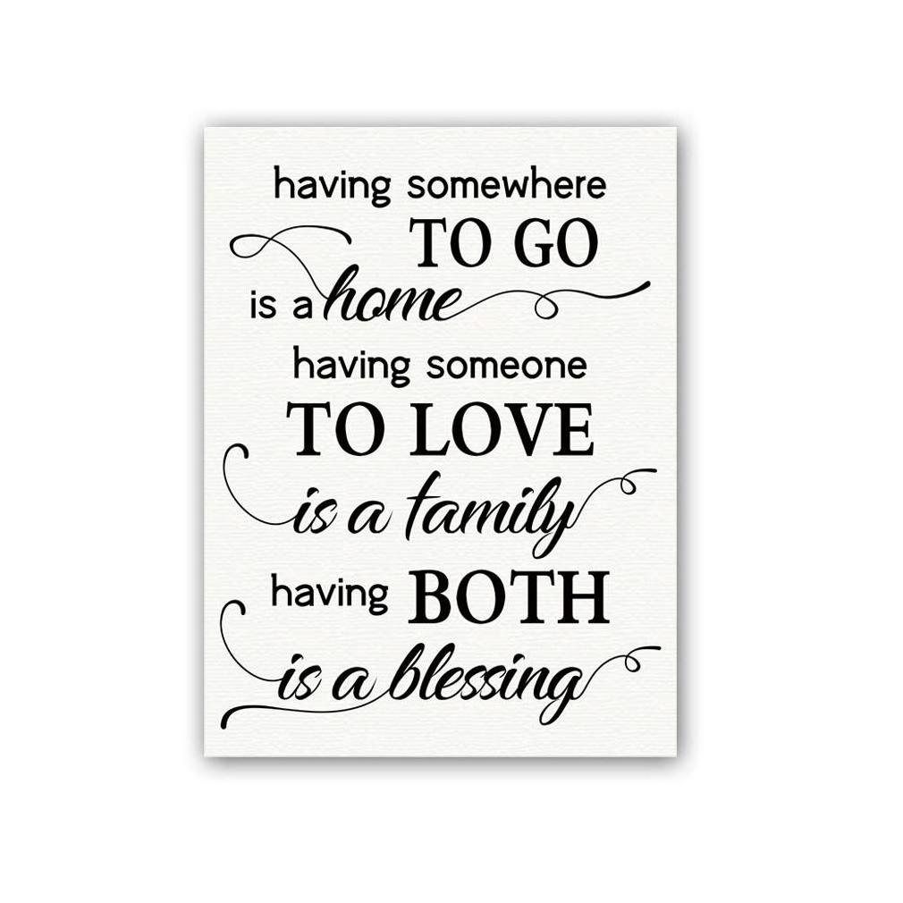 Popular Art Prints Home Love Saying Painting Having Someone to Love Canvas Poster for Bedroom Living room Home Decor