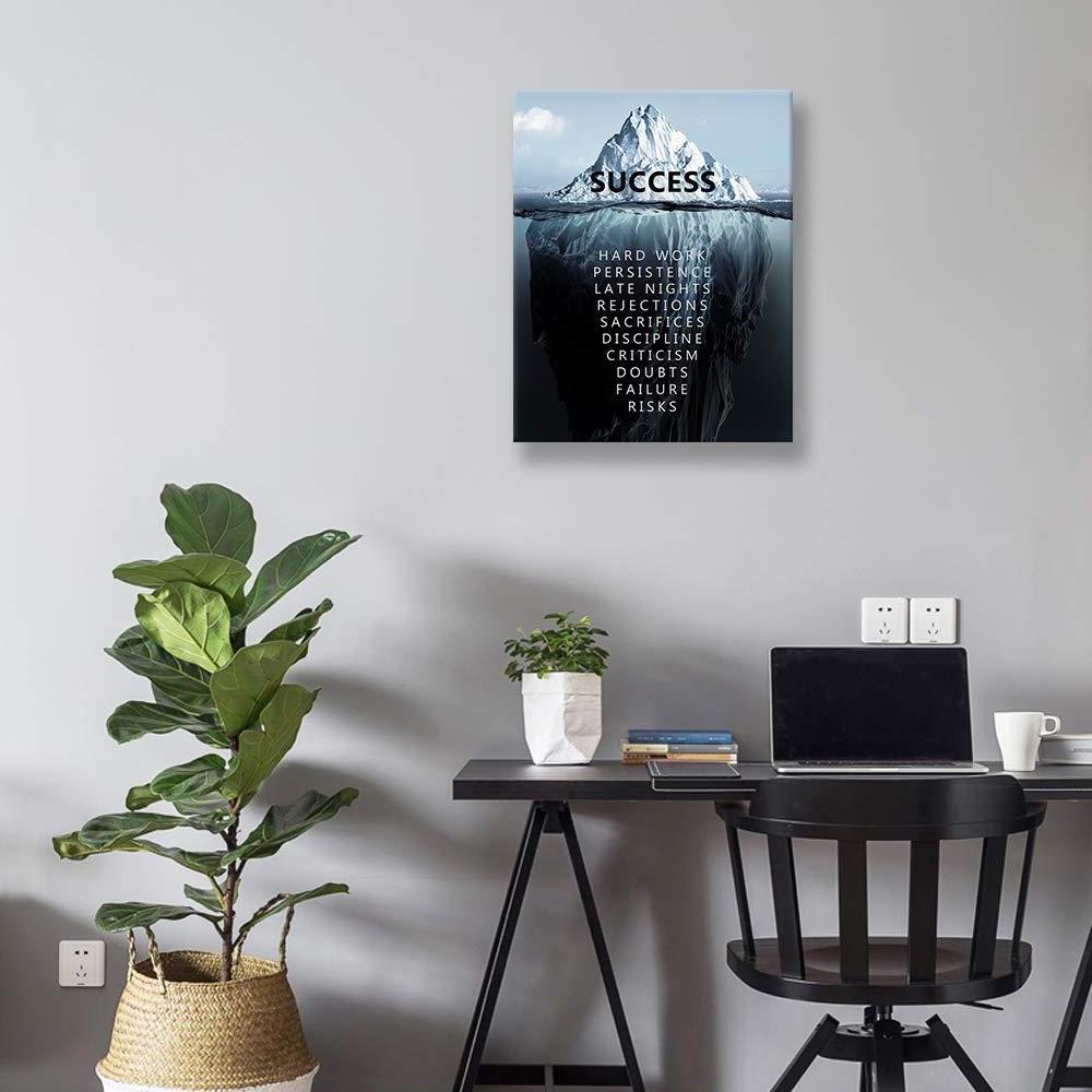 Inspirational Wall Art Success Motivational Poster Quotes Artwork Wall Decor for Bedroom Office Canvas Print wall painting