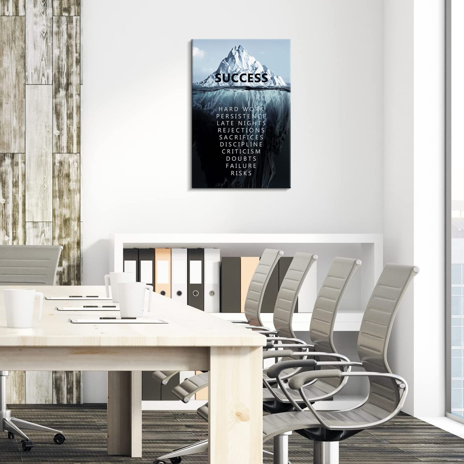 Inspirational Wall Art Success Motivational Poster Quotes Artwork Wall Decor for Bedroom Office Canvas Print wall painting