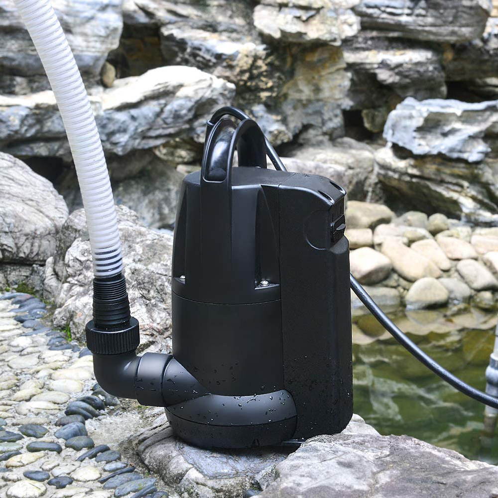 Hot Sale 0.34/0.54/0.75/1.02 HP Black Portable Sewage Water Pump with Float Switch