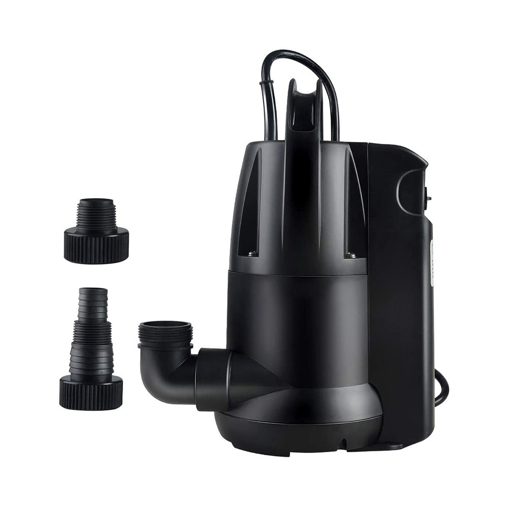 Hot Sale 0.34/0.54/0.75/1.02 HP Black Portable Sewage Water Pump with Float Switch