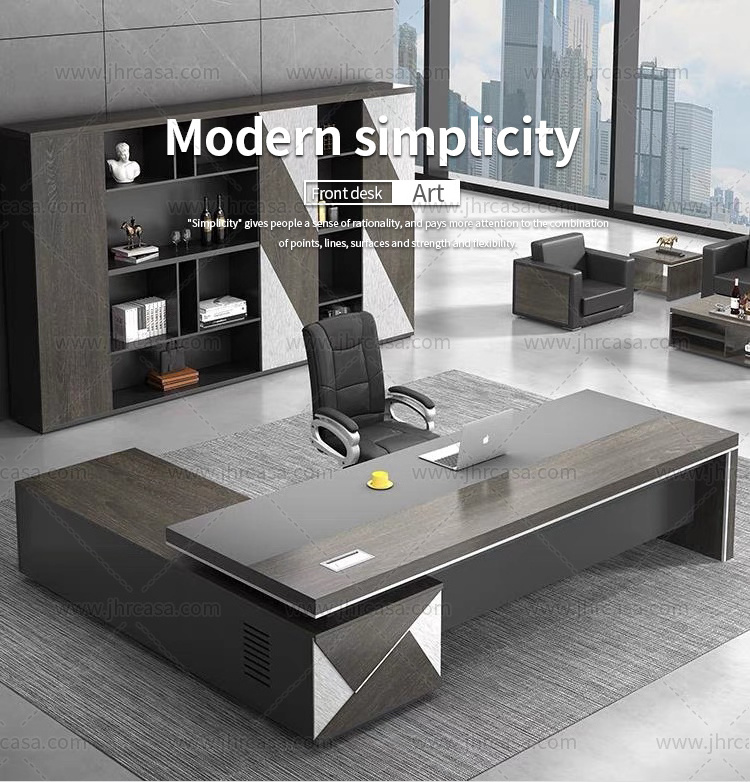 Simple modern office boss desk new design manager executive desk office furniture large computer table