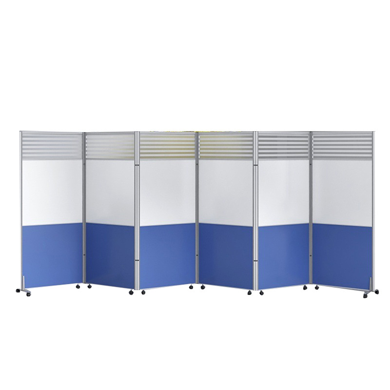 Portable Office Partition Panel Portable Office Room Divider Folding Screen School Classroom Partition Wall On Wheels