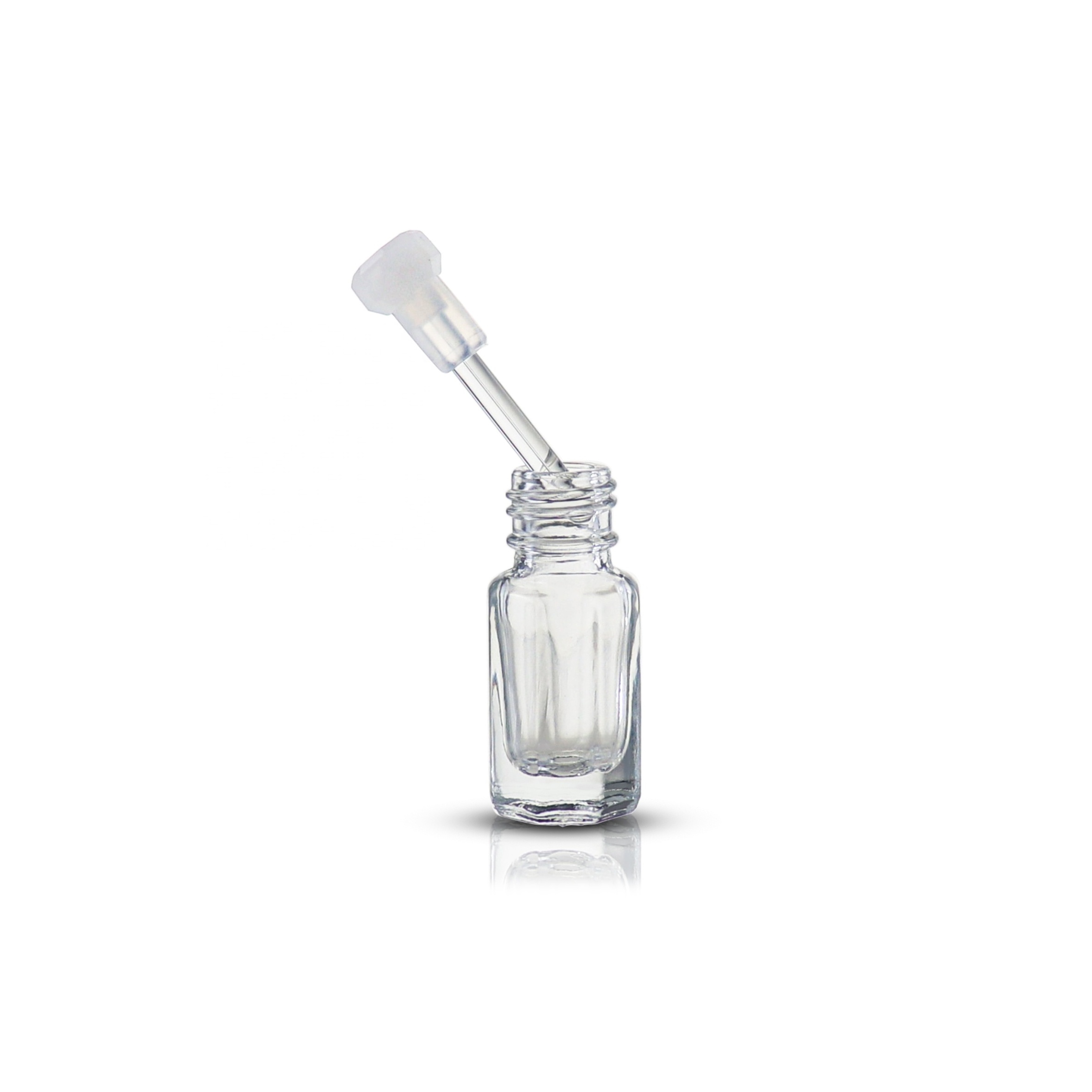 3ml 6ml 12ml empty fancy glass attar bottle with glass stick for perfume oil