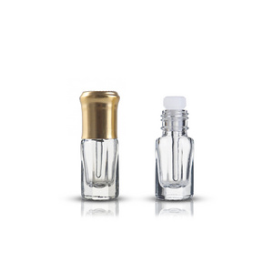 3ml 6ml 12ml empty fancy glass attar bottle with glass stick for perfume oil