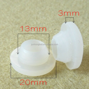 Food grade 20mm silicone rubber stopper butyl rubber stopper for injection vial wholesale