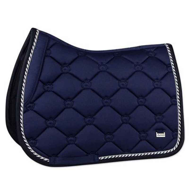 Horse equestrian breathable saddle pads riding dressage jumping Satin equestrian saddle pads for horse