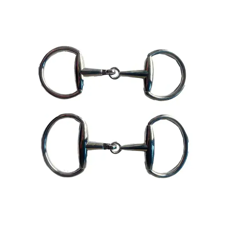 Wholesale High Quality 38MM 50MM Detachable Metal Horse Bits Stainless Steel Buckle Snaffle Bit For Riding