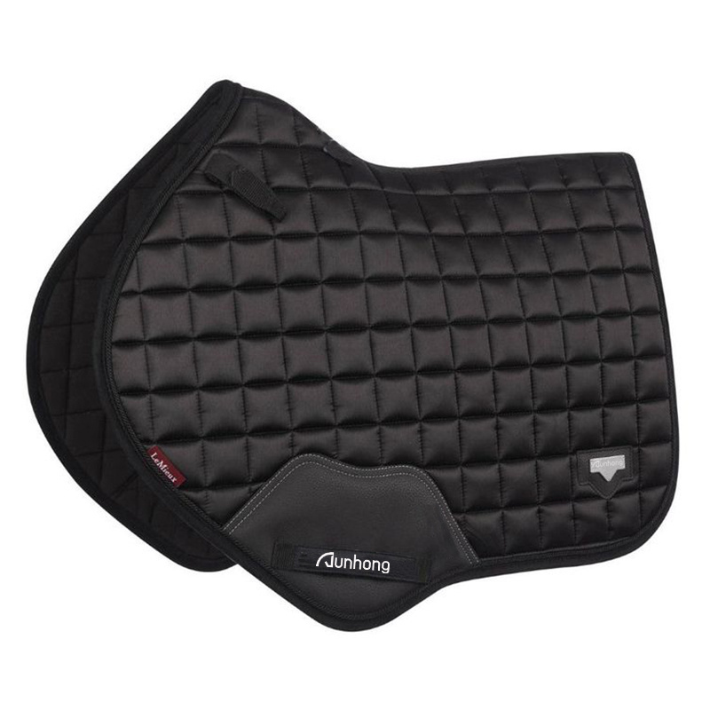 Horse equestrian breathable saddle pads riding dressage jumping Satin equestrian saddle pads for horse