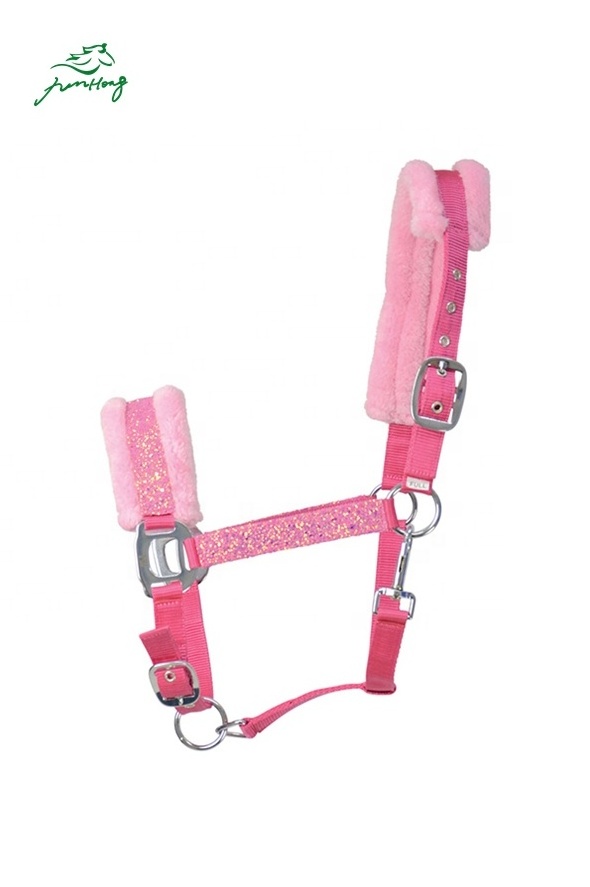 Plush horse halter Comfortable and beautiful can be customized equestrian sports horse halter