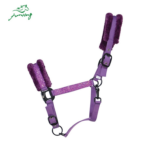 Plush horse halter Comfortable and beautiful can be customized equestrian sports horse halter