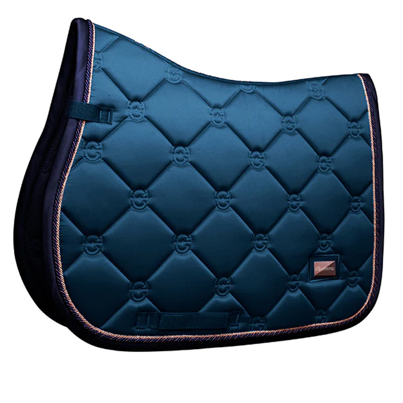 Custom Satin Fabric comfortable saddle pad English Jumping Saddle Pad Horse Riding Equipment Equine horse saddle pad