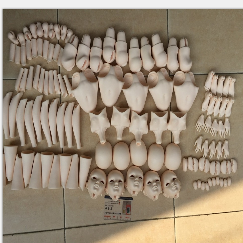 custom high quality  cheap price silicone mold clear epoxy polyurethane cast part 60cm full set BJD resin casting