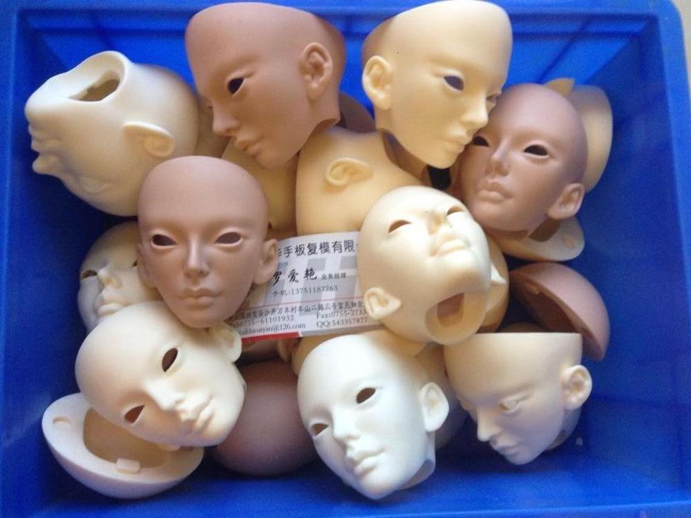 custom high quality  cheap price silicone mold clear epoxy polyurethane cast part 60cm full set BJD resin casting