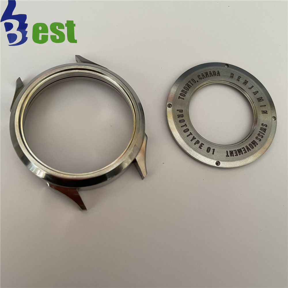 Manufacturing customized precision CNC machining stainless steel titanium alloy milling parts cnc watch case