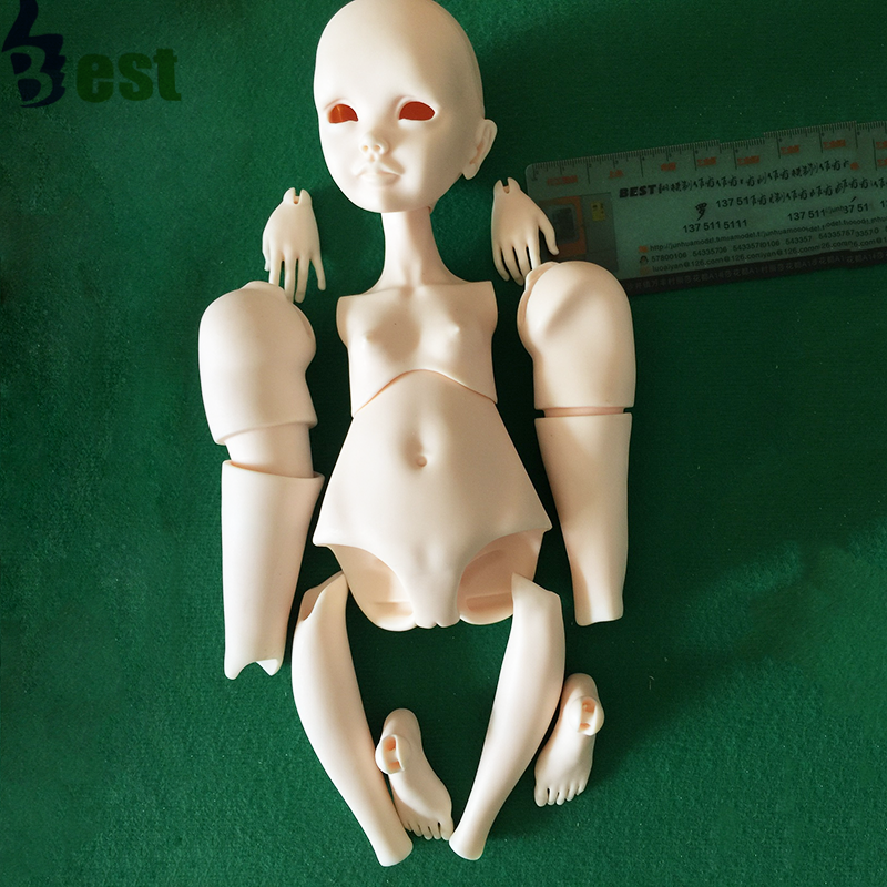 custom high quality  cheap price silicone mold clear epoxy polyurethane cast part 60cm full set BJD resin casting