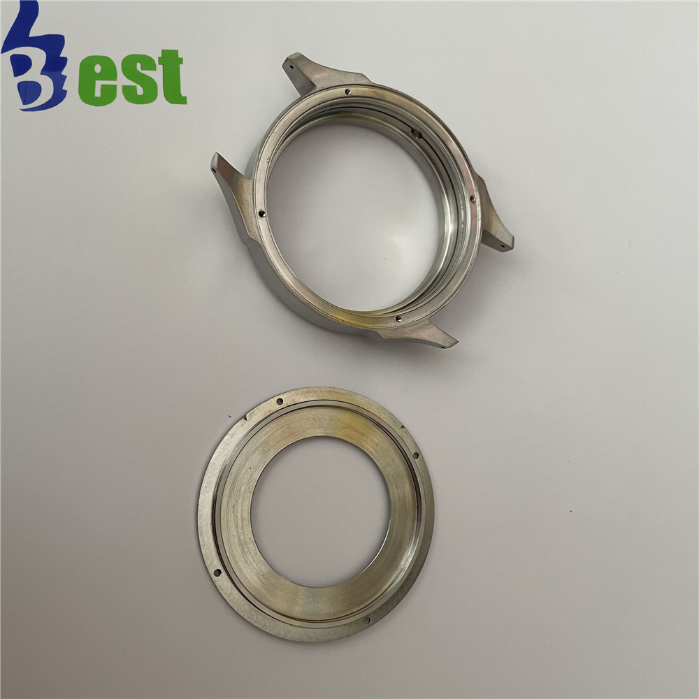 Manufacturing customized precision CNC machining stainless steel titanium alloy milling parts cnc watch case