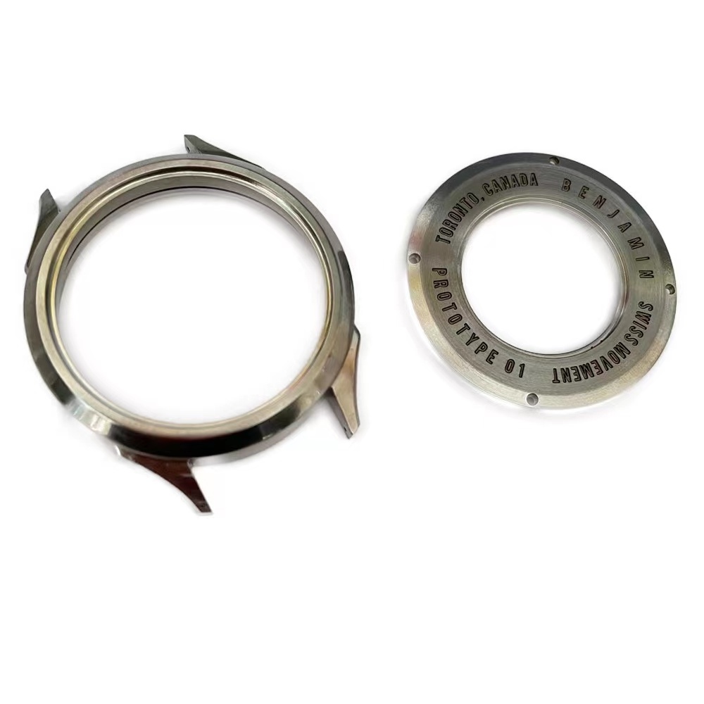 High standard stainless steel 316L custom cnc machining watch dial parts cases for automatic watch