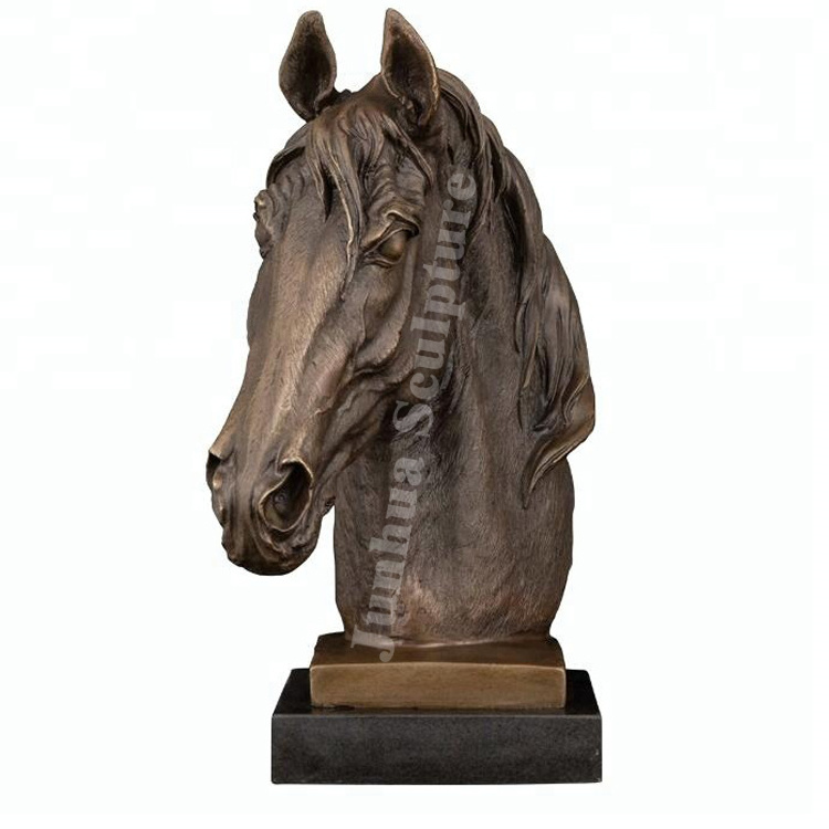 Home Decoration Bronze Life Size Horse Head Statue For Sale