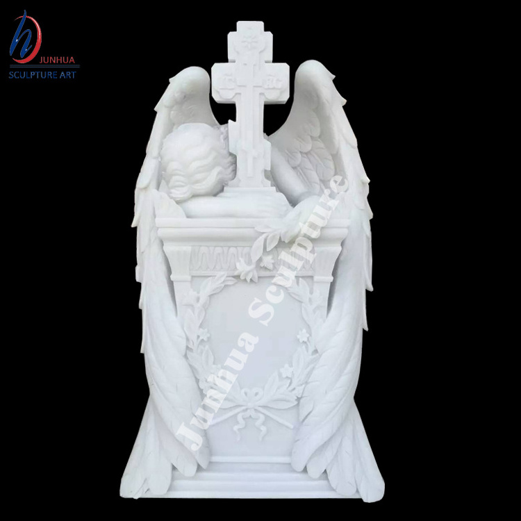 stone marble weeping angel monuments headstones for sale