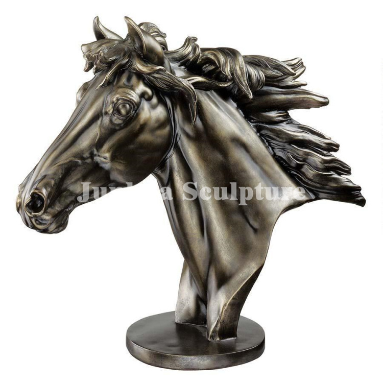 Home Decoration Bronze Life Size Horse Head Statue For Sale