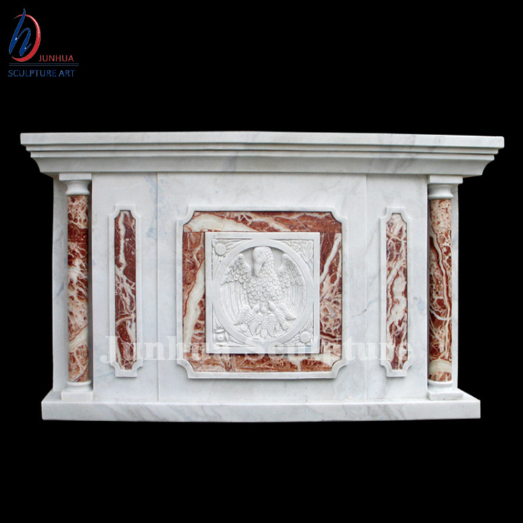 Customized White Marble Altar Table Religious Church Altar