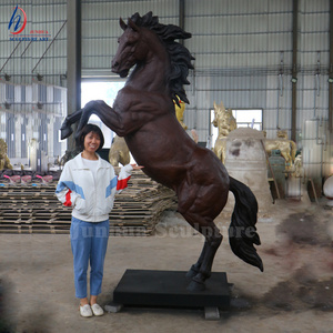 Manufacture Wholesale Life Size Antique Brass Horse Bronze Horse Statue For Sale