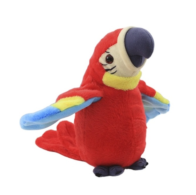 QY  Learning to talk plush birds electric children's toys learning to tongue parrots dolls recordings repeating dolls