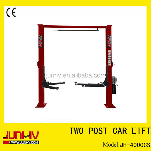 easy home carport 2 columns two level/ hydraulic twin post dual parking car lift for cars JH-4000CS