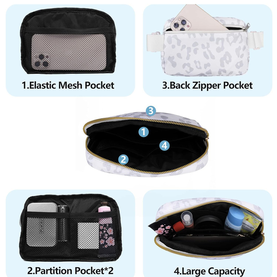 Factory Wholesale Waist Bag Yoga lulu bags waterproof fanny pack crossbody custom logo belt bags Sports Hip Pack canguros