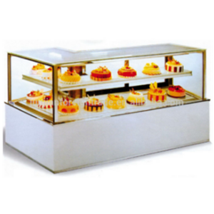 Right Angle Corner Commercial Cake Display Bread Showcase Refrigerated Bakery Display Case