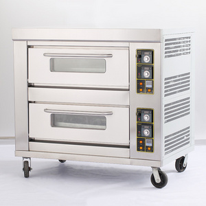 Bakery equipment JunJian 2 layers 4 trays commercial lpg baked potato oven