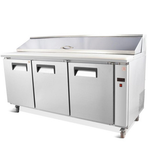 Restaurant Equipment Kitchen Pizza Fridge Prep Table Refrigerator