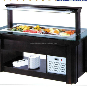 Marble salad bar / marble kitchen island / salad display refrigerator