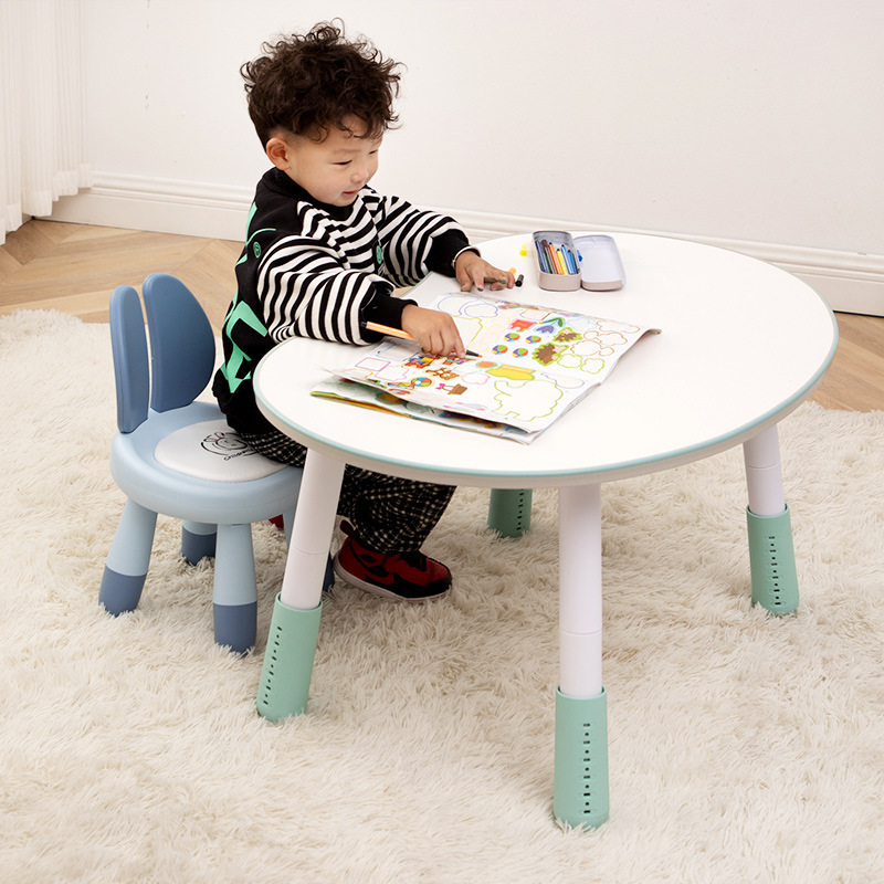 Adjustable Retractable Baby Early Education Furniture Painting Study Tables For Kids