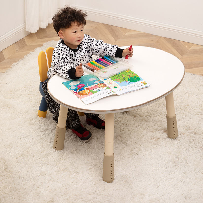 Adjustable Retractable Baby Early Education Furniture Painting Study Tables For Kids