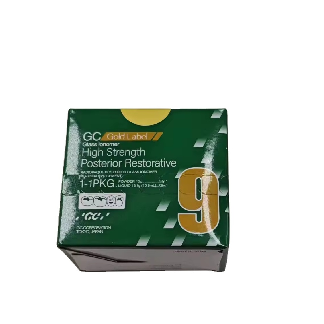 High Strength Posterior Restorative Fuji GC 9 Dental Glass Ionomer Luting Cement Gold Label