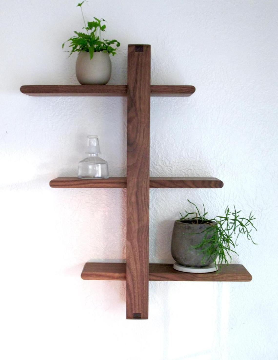 Junji Wooden Shift Shelf The Original Design Shelf Solid Wooden for Image  Solid Wood Pine Rustic Floating Shelf Shelving Rustic