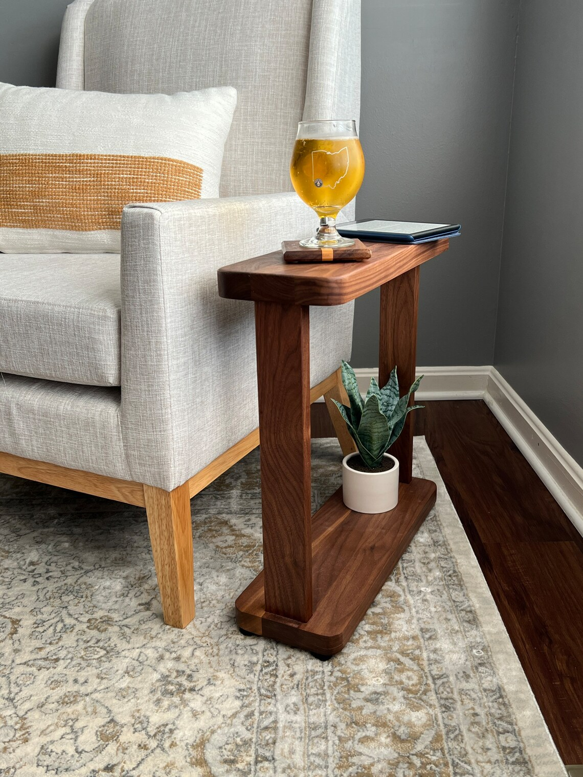 Narrow Hardwood Side Table Skinny  Natural Hardwood Furniture The Original Narrow Table Design Side Tables