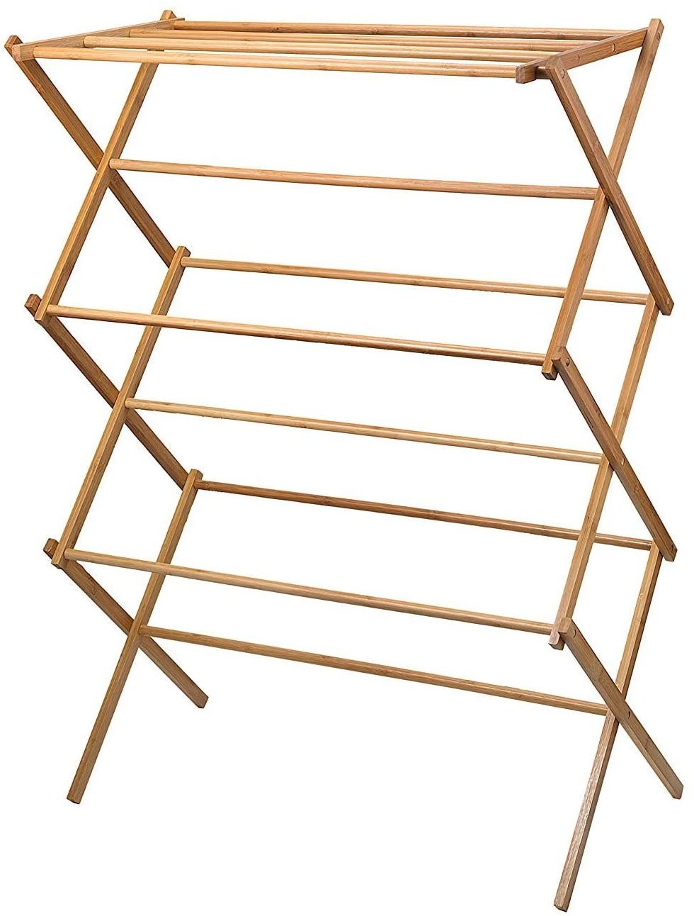 clothes drying rack - Bamboo Wooden clothes rack heavy duty cloth drying stand Bamboo Wooden Clothes Rack For Sale